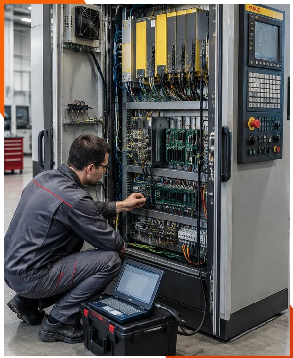 Ремонт систем ЧПУ FANUC промышленных станков в Кулебаках